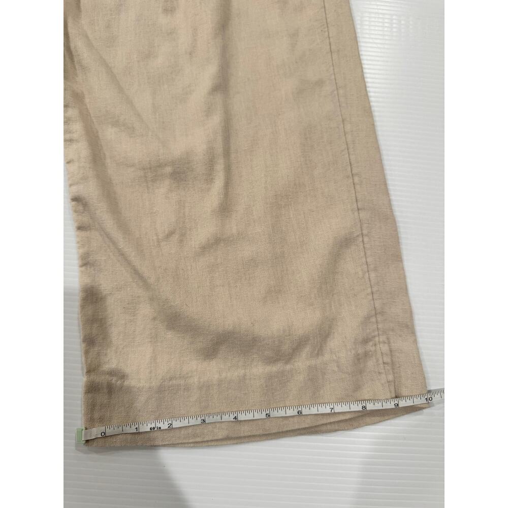Abercrombie & Fitch Emerson Linen Blend Strapless Jumpsuit Beige Size LP Petite - Picture 11 of 16